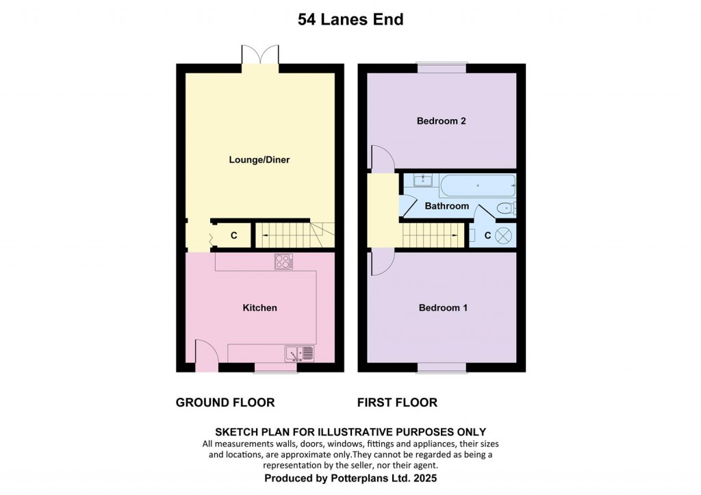Floorplans For Totland Bay, Isle of Wight