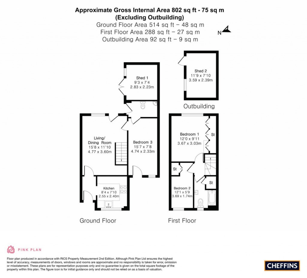 Floorplans For Fitzgerald Close, Ely