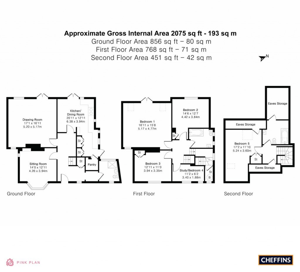 Floorplans For Grantchester Road, Cambridge