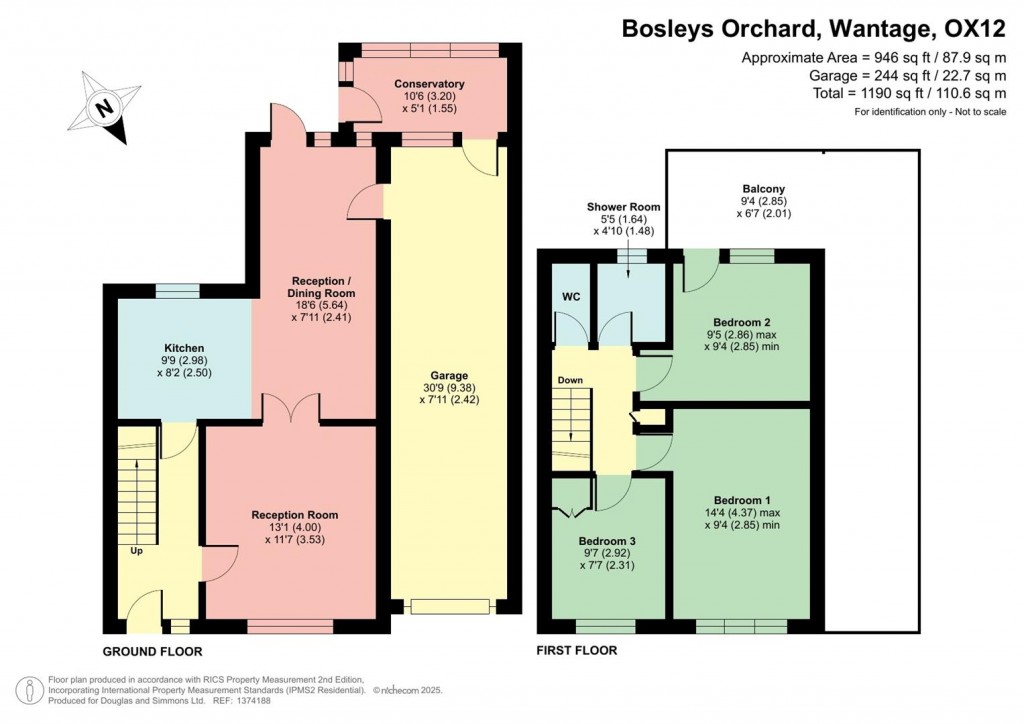 Floorplans For Bosleys Orchard, Grove, Wantage, Oxfordshire