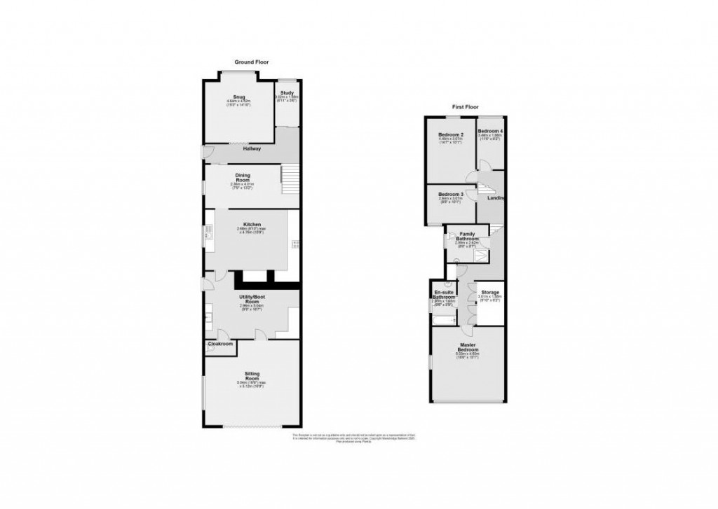 Floorplans For Station Road, princetown
