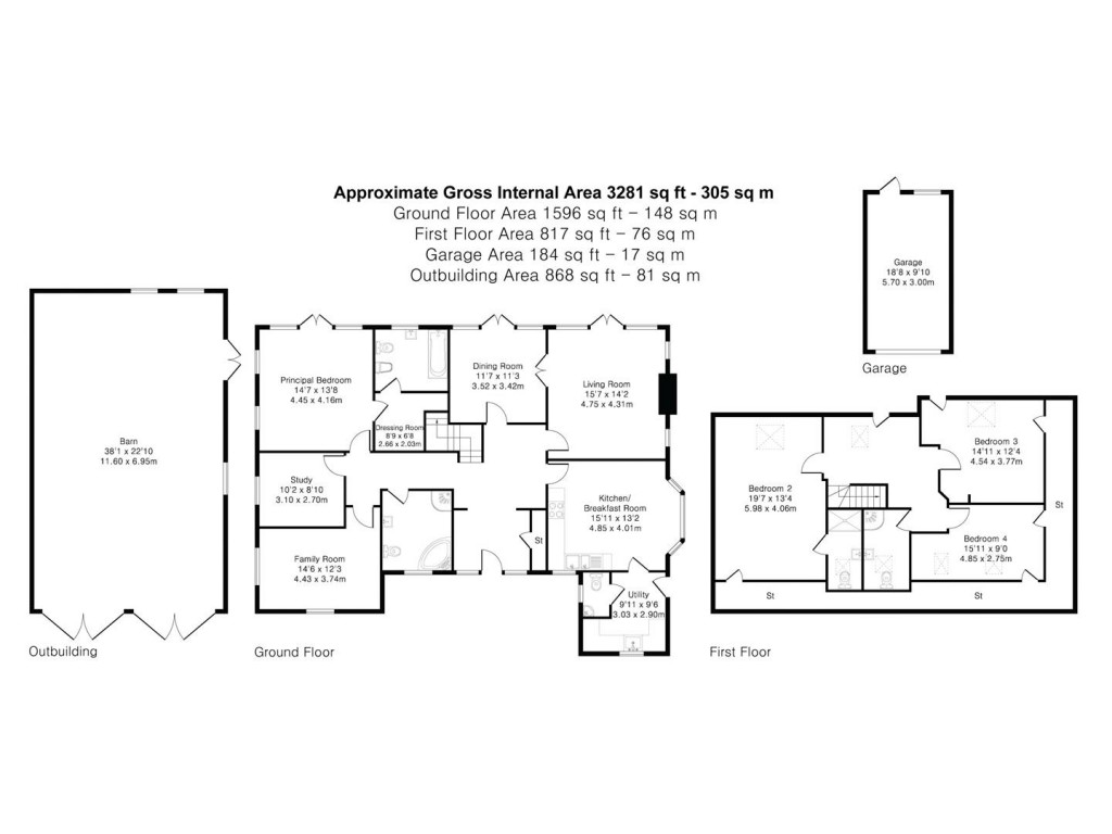 Floorplans For Low Road, Queen Adelaide, Ely