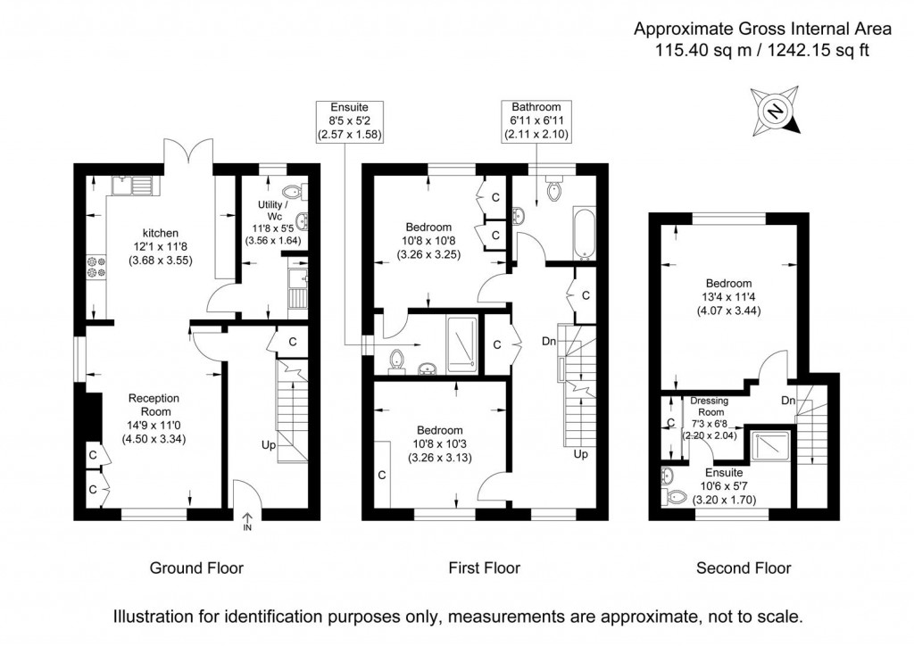 Floorplans For Thorpe Lea Close, Great Chesterford, Saffron Walden