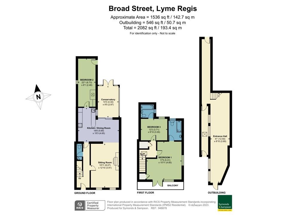 Floorplans For 52 Broad Street, Lyme Regis