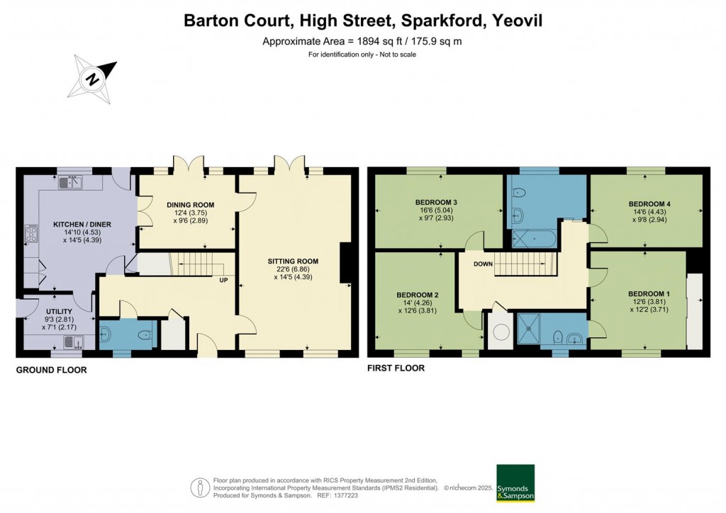 Floorplans For Barton Court, High Street, Sparkford