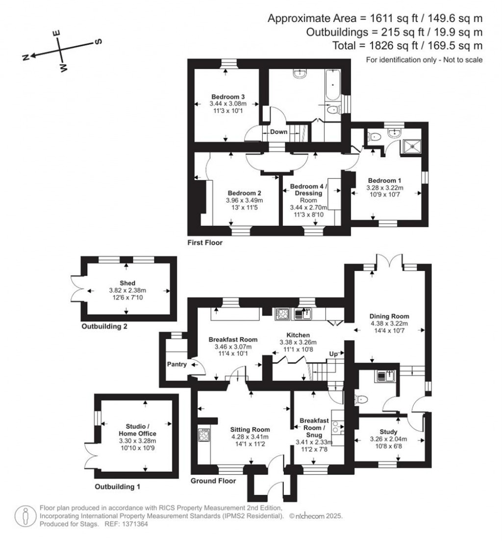 Floorplans For Angel Row, Fivehead, Taunton