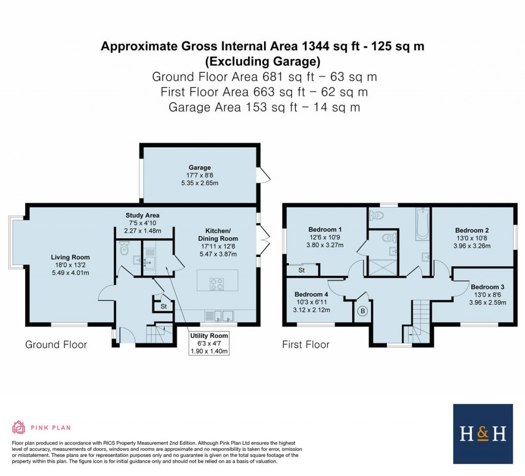 Floorplans For Abbotsbury Drive, Daventry, NN11