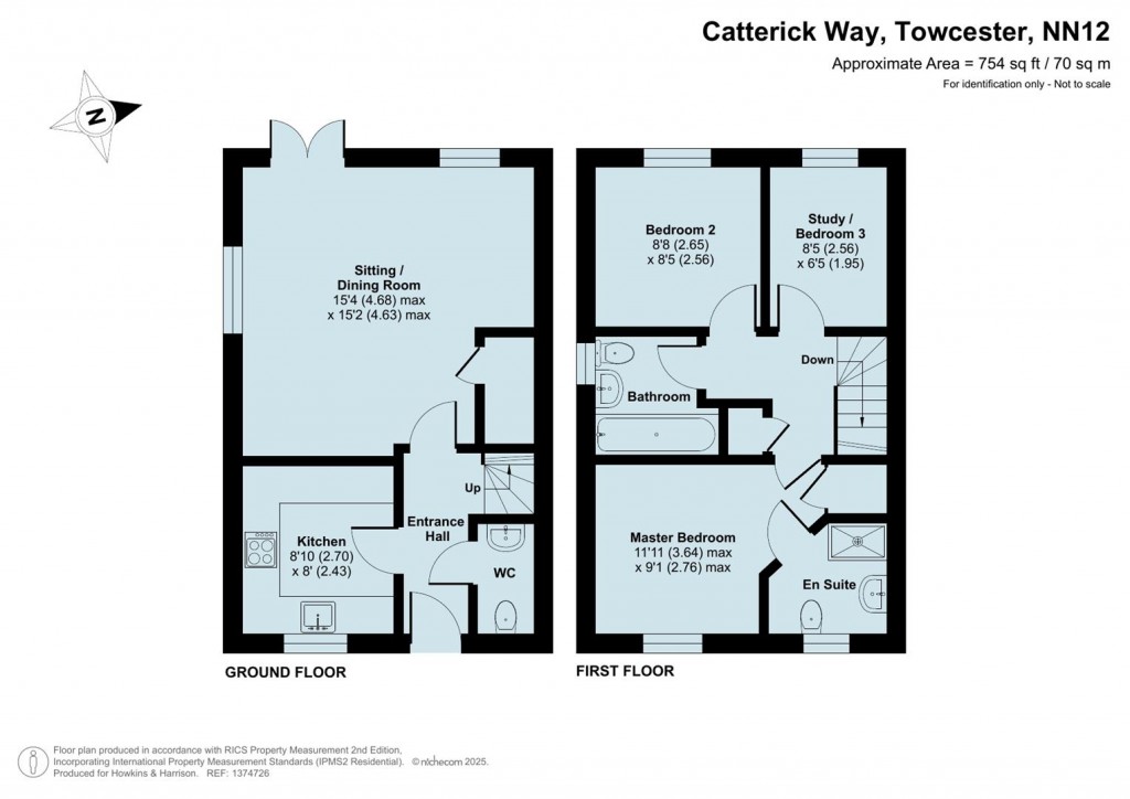 Floorplans For Catterick Way, Towcester, NN12