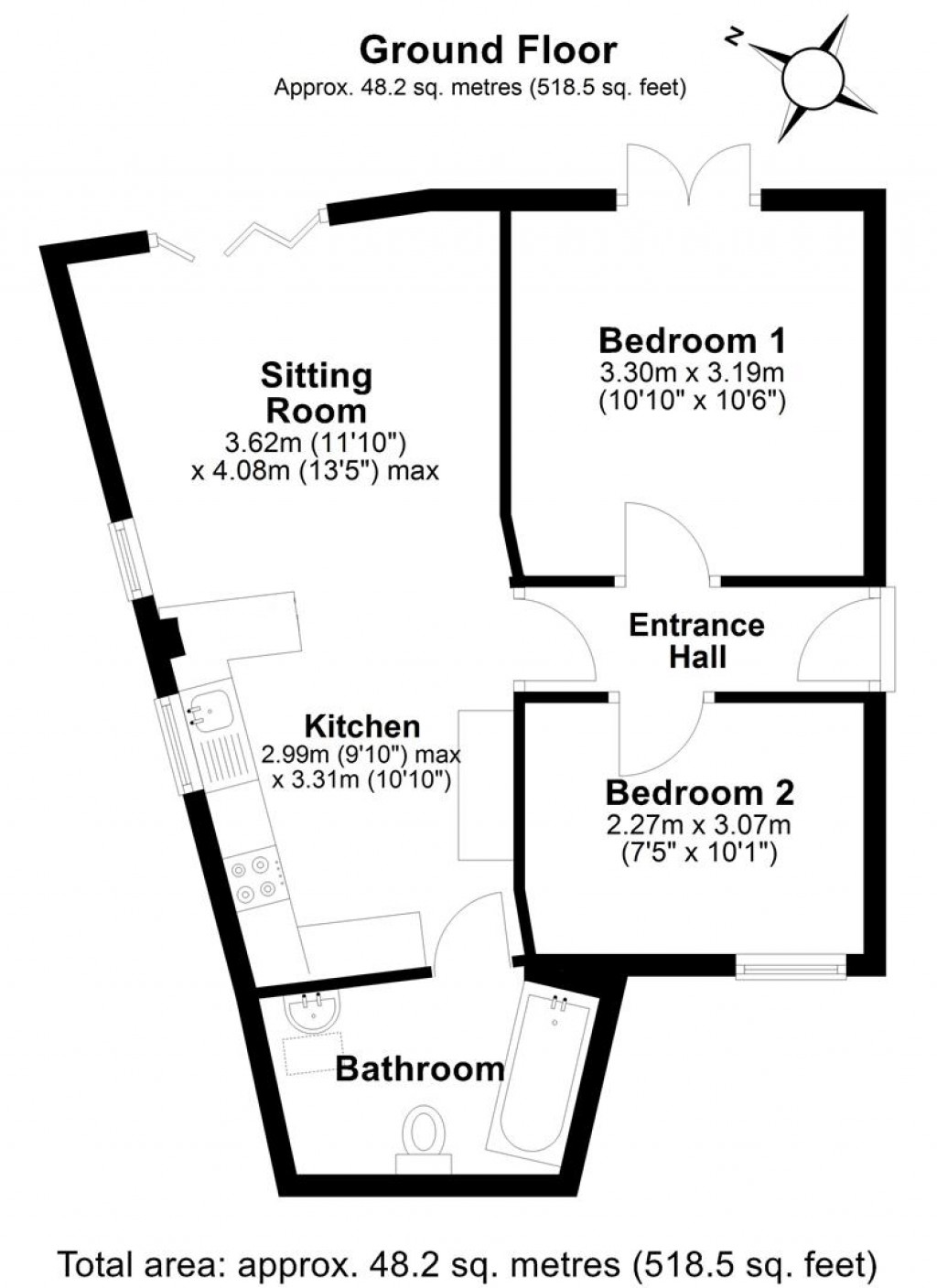 Floorplans For New Road, Stoke Fleming