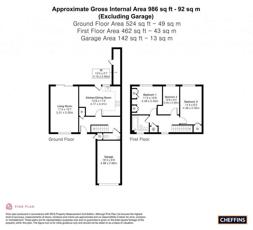 Floorplans For Tern Close, Haverhill