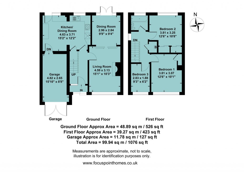 Floorplans For Wolseley Close, Banbury