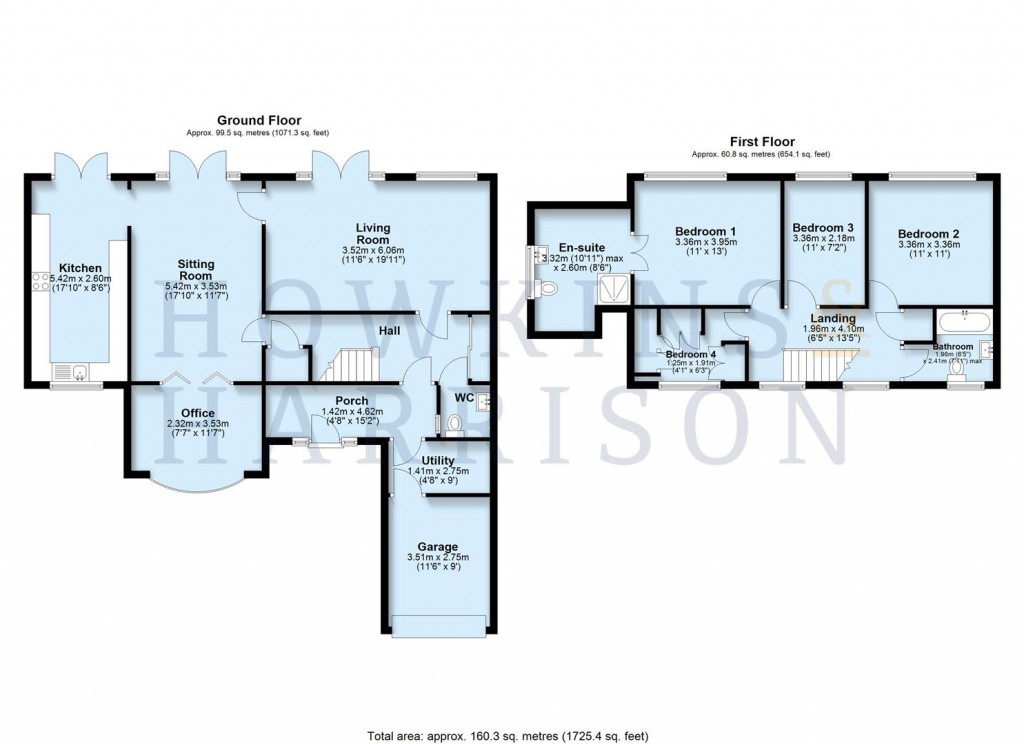 Floorplans For Main Road, Austrey,CV9