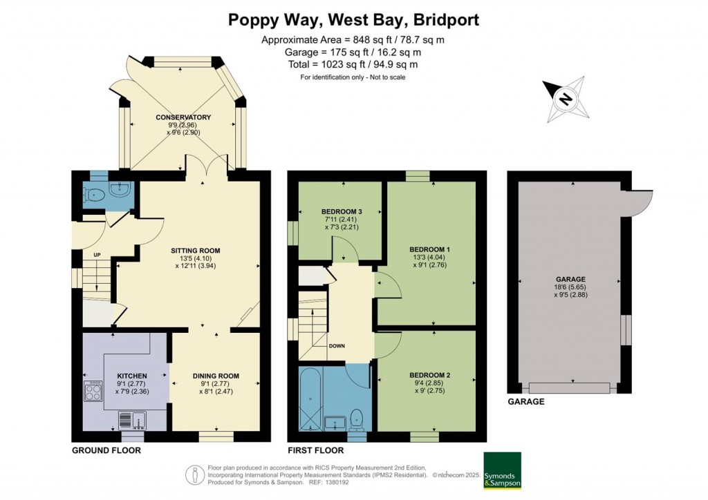 Floorplans For Poppy Way, West Bay, Bridport