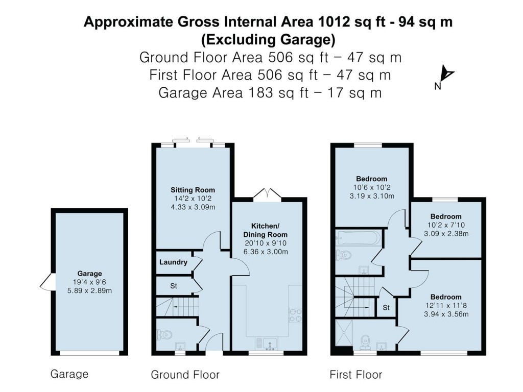Floorplans For Drayson Way, Towcester, NN12