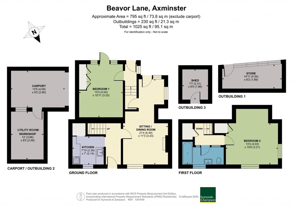 Floorplans For Beavor Lane, Axminster, Devon