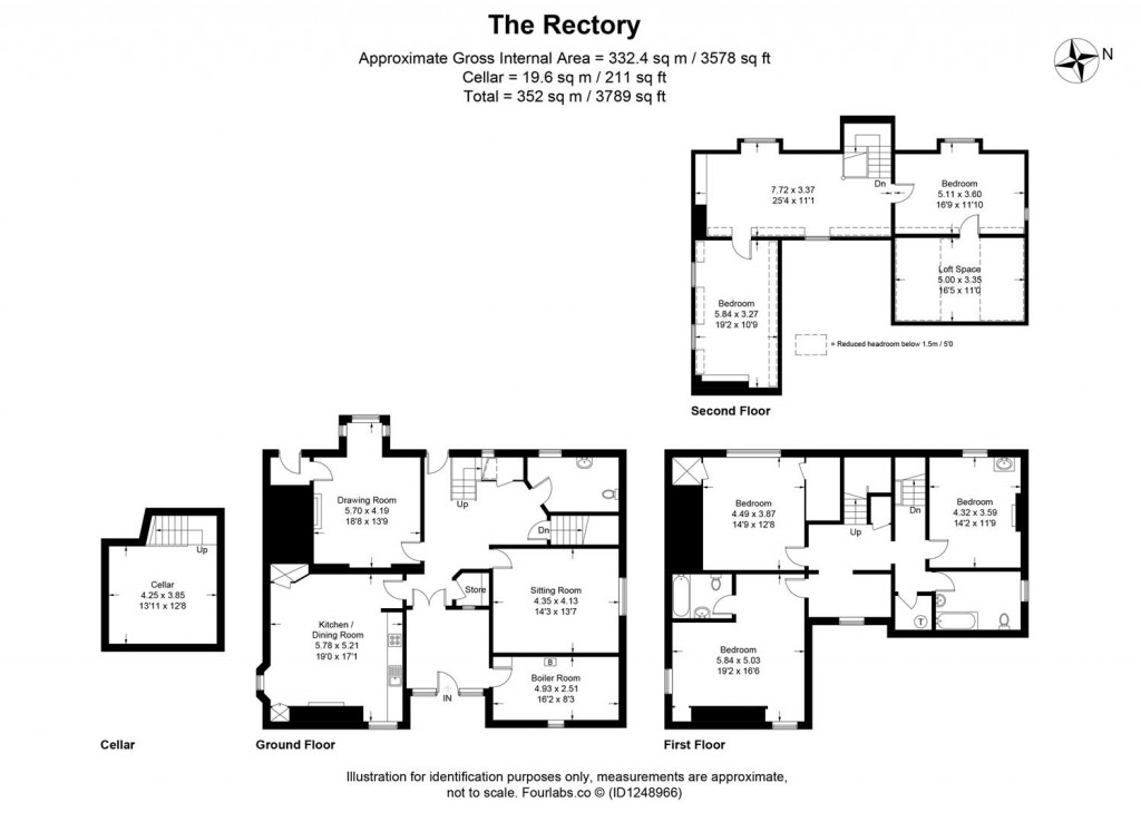 Floorplans For Rendcomb, Gloucestershire