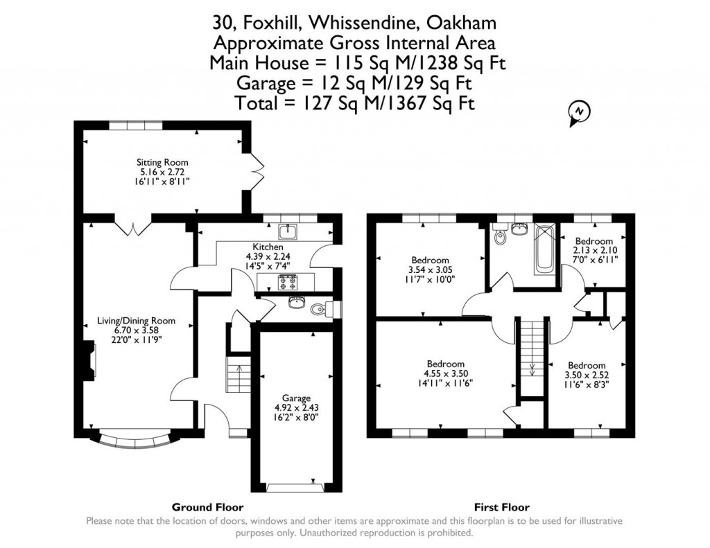 Floorplans For Foxhill, Whissendine, Rutland