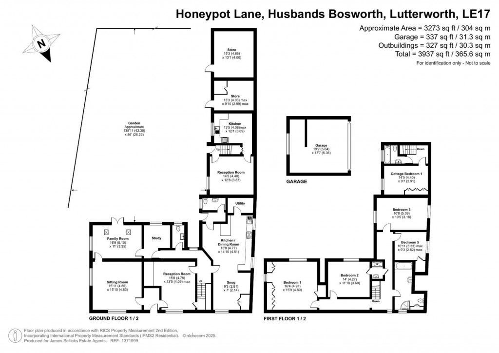Floorplans For Honeypot Lane, Husbands Bosworth, Lutterworth