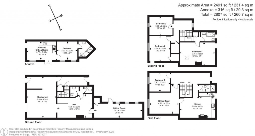 Floorplans For Church Street, Lyme Regis