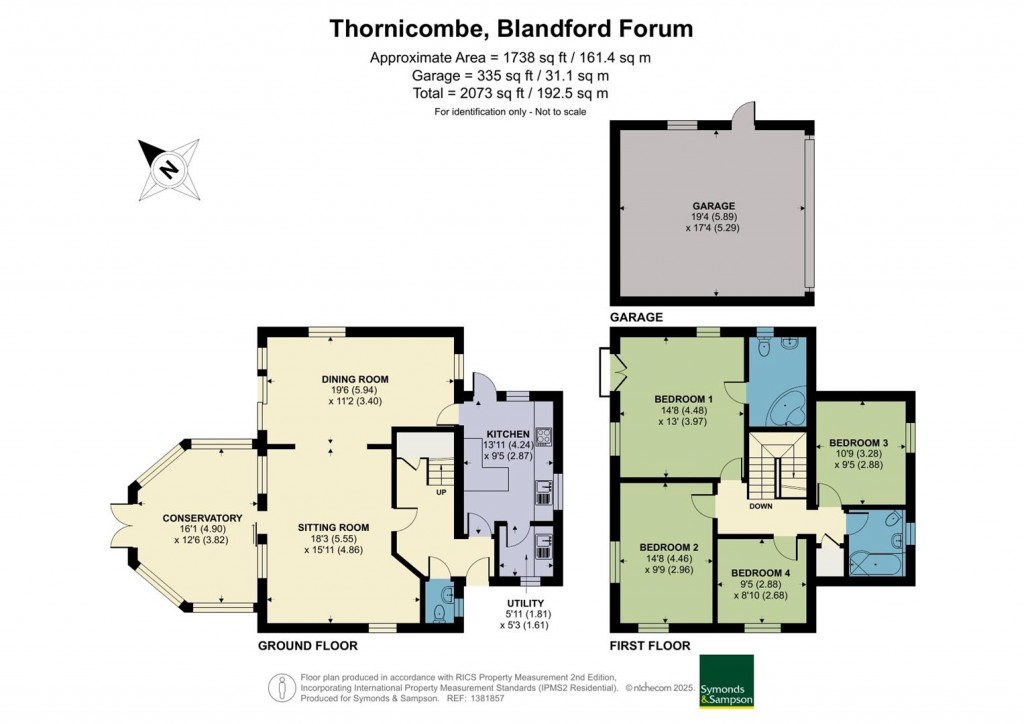 Floorplans For Red Barn Farm, Thornicombe, Blandford Forum