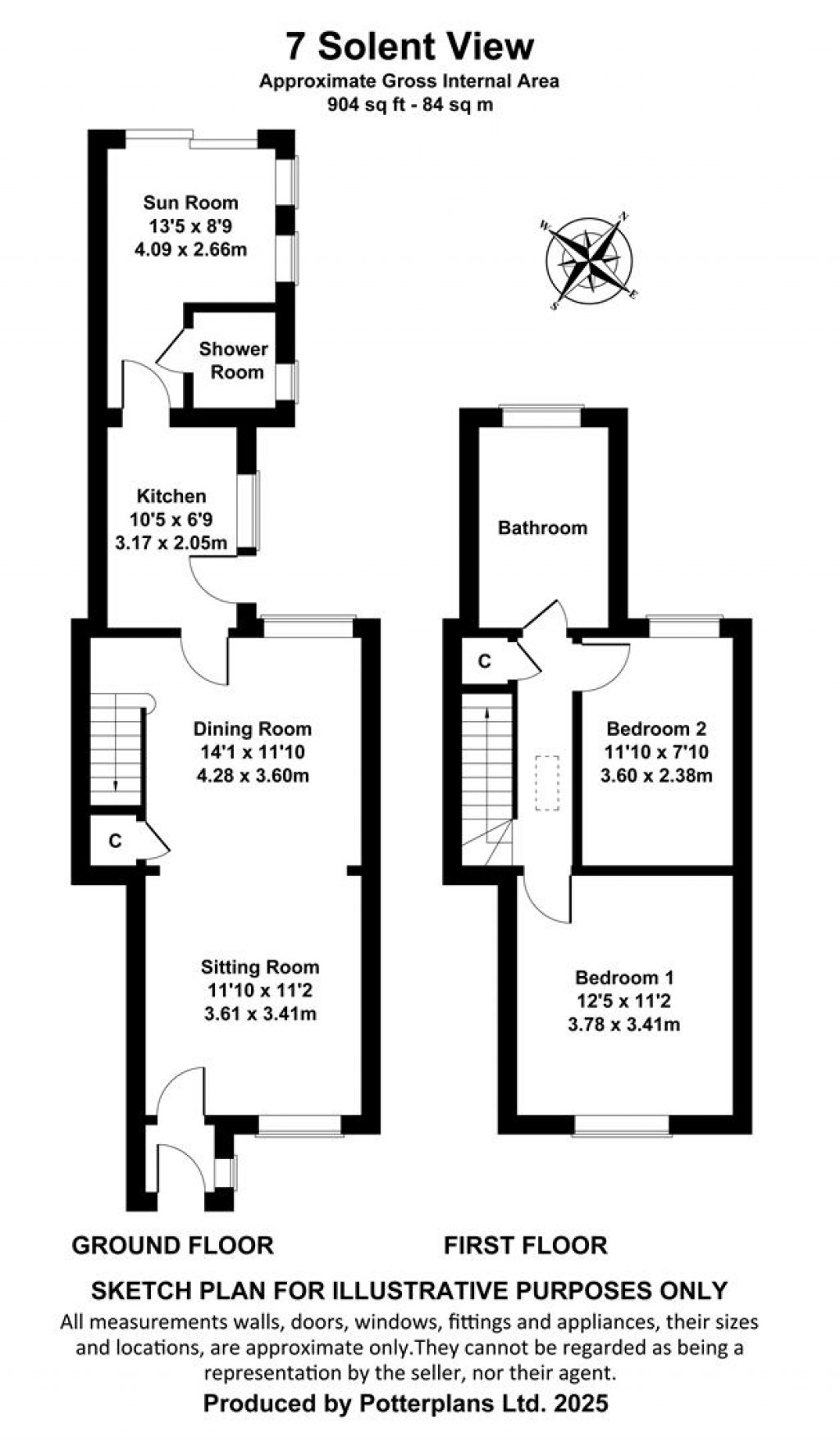 Floorplans For Bembridge, Isle of Wight