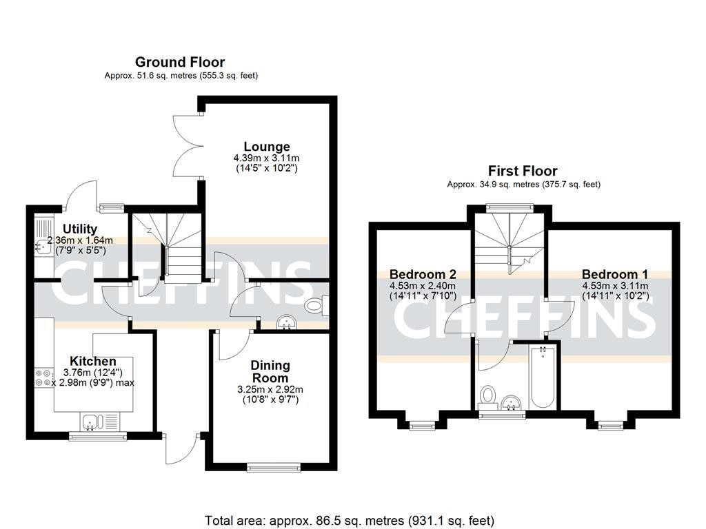 Floorplans For Bancroft Lane, Soham, Ely