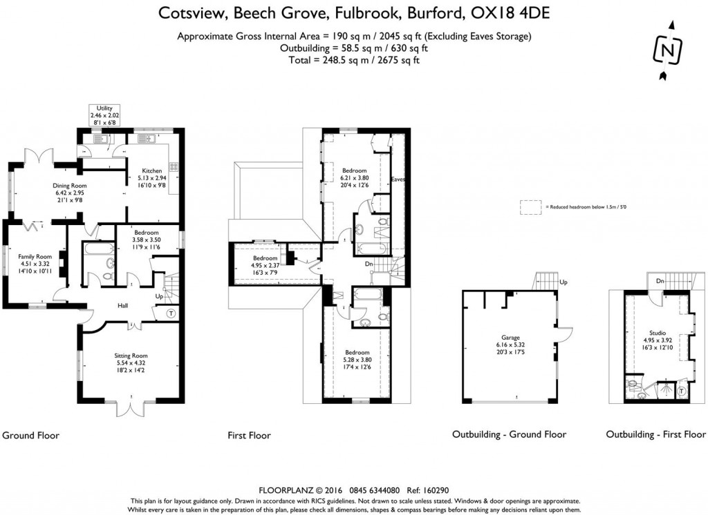 Floorplans For Fulbrook, Oxfordshire
