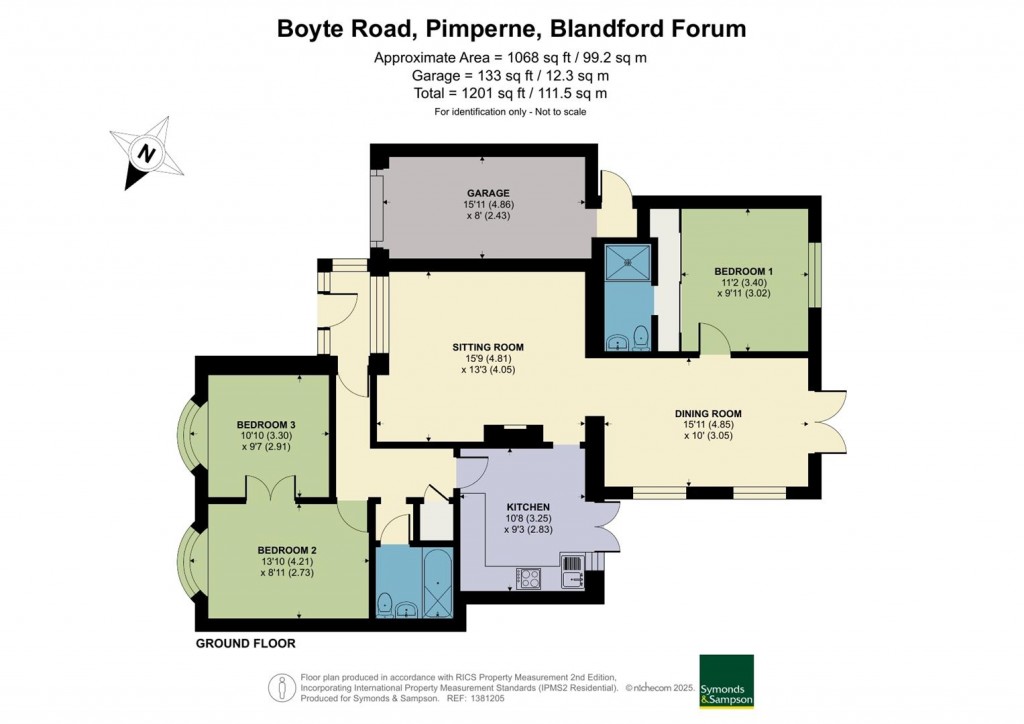 Floorplans For Boyte Road, Pimperne, Blandford Forum