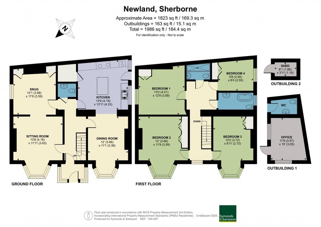 Floorplans For Newland, Sherborne, Dorset