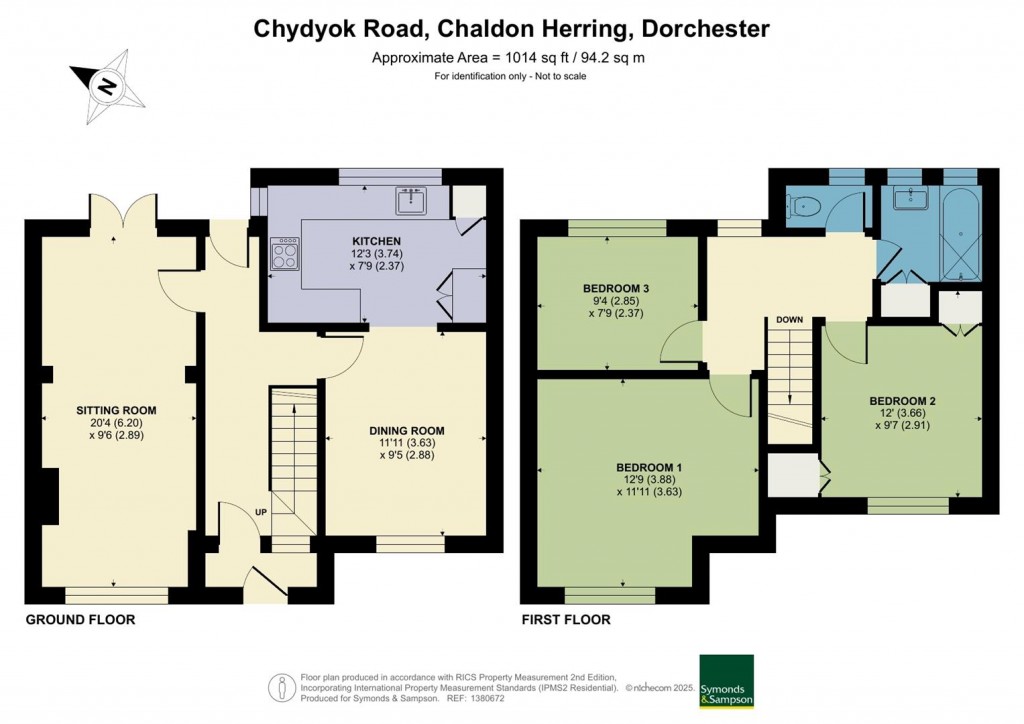 Floorplans For Chydyok Road, Chaldon Herring, Dorchester