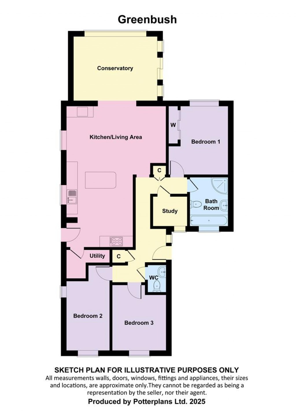 Floorplans For Totland Bay, Isle of Wight