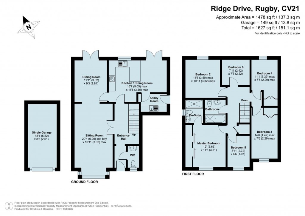 Floorplans For Ridge Drive, Rugby