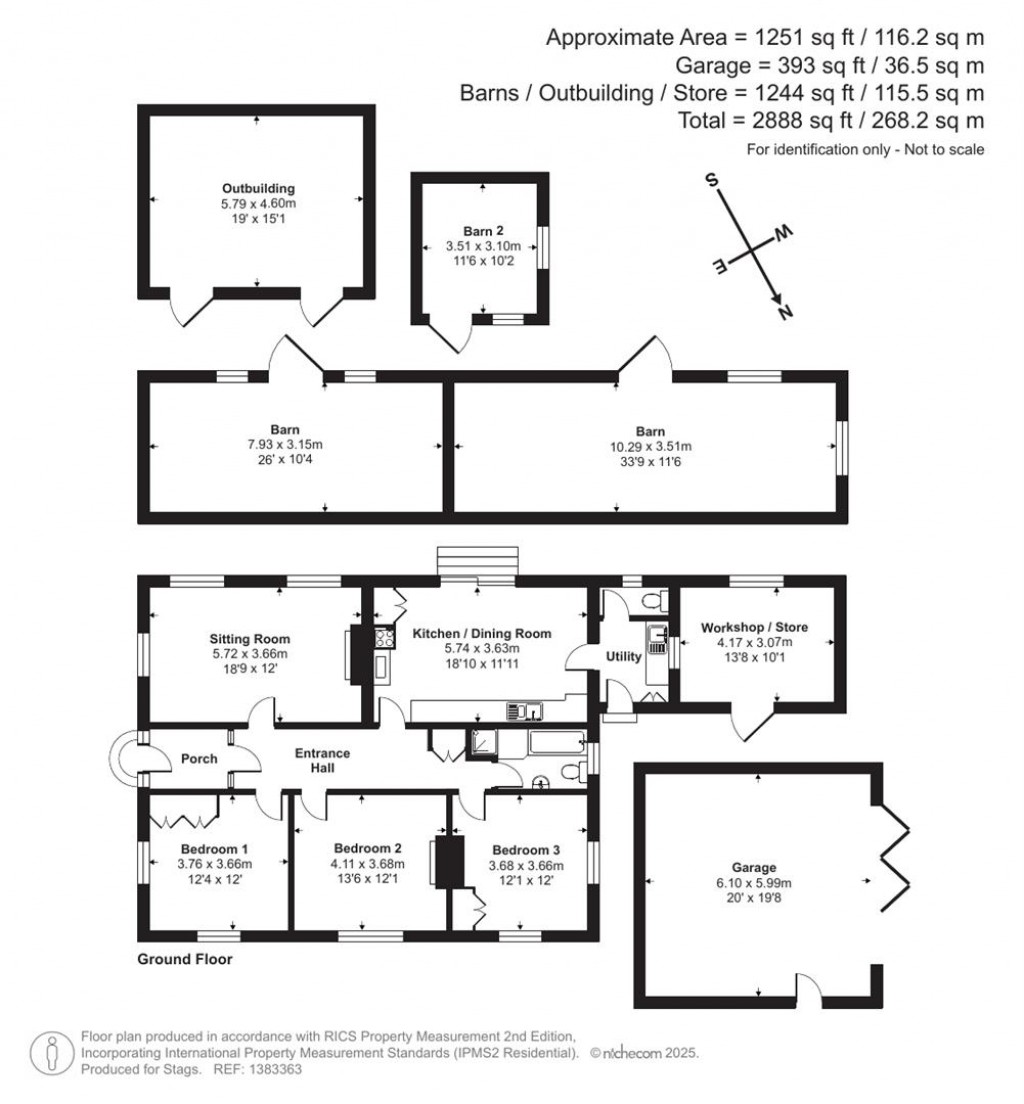 Floorplans For Long Lane, Combe Martin, Ilfracombe