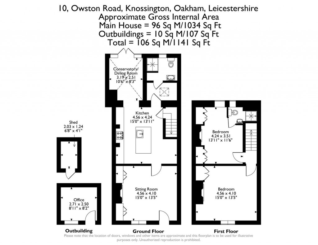 Floorplans For Owston Road, Knossington, Rutland