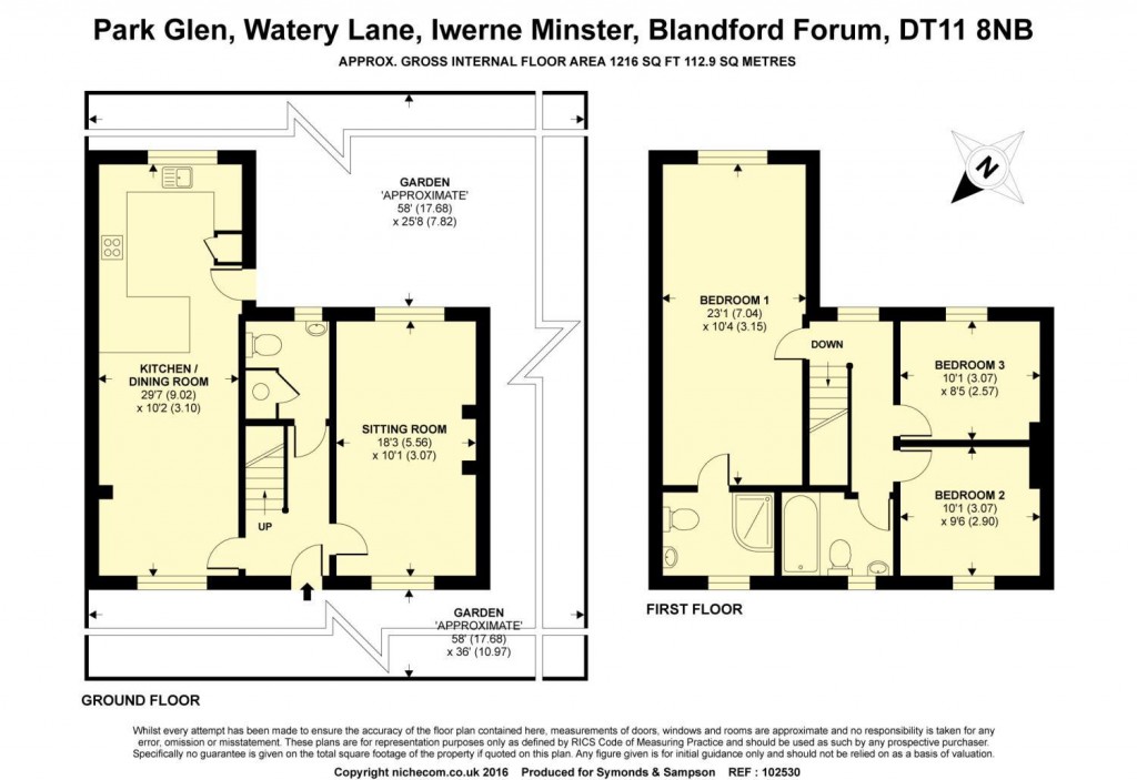 Floorplans For Iwerne Minster, Blandford Forum