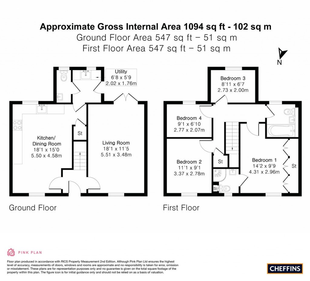 Floorplans For Stirling Way, Sutton