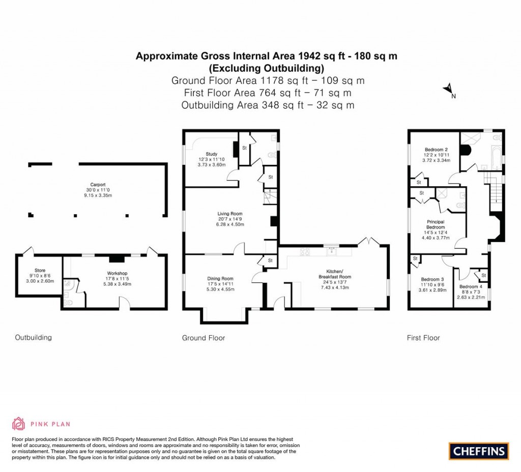 Floorplans For Angle Lane, Shepreth, Royston