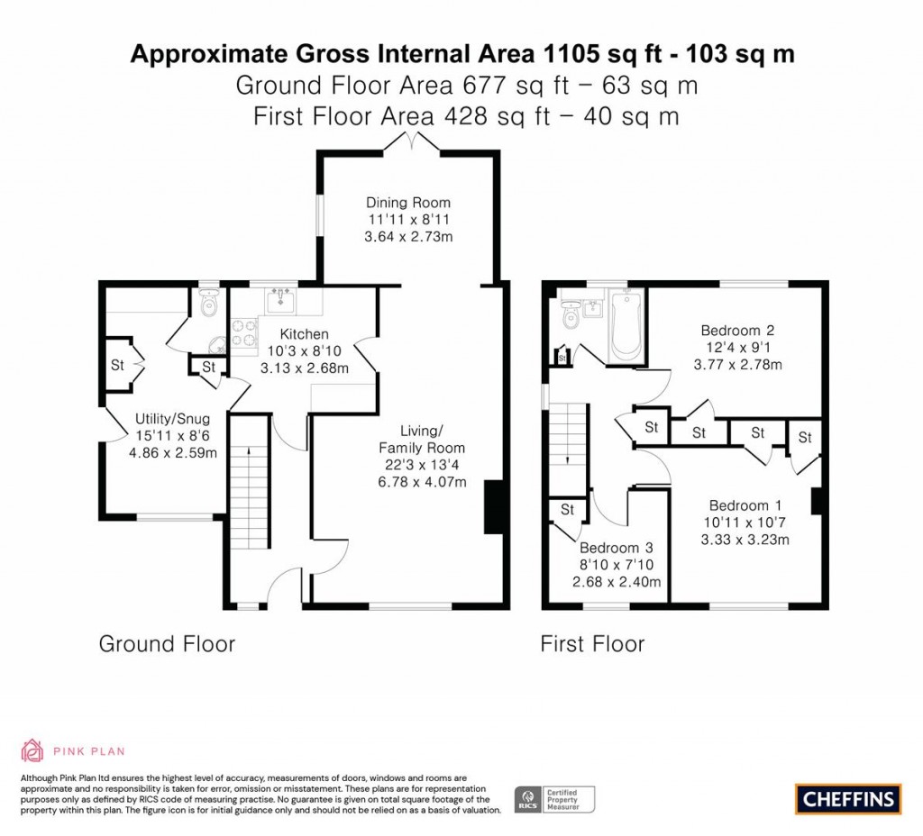Floorplans For Mays Avenue, Balsham
