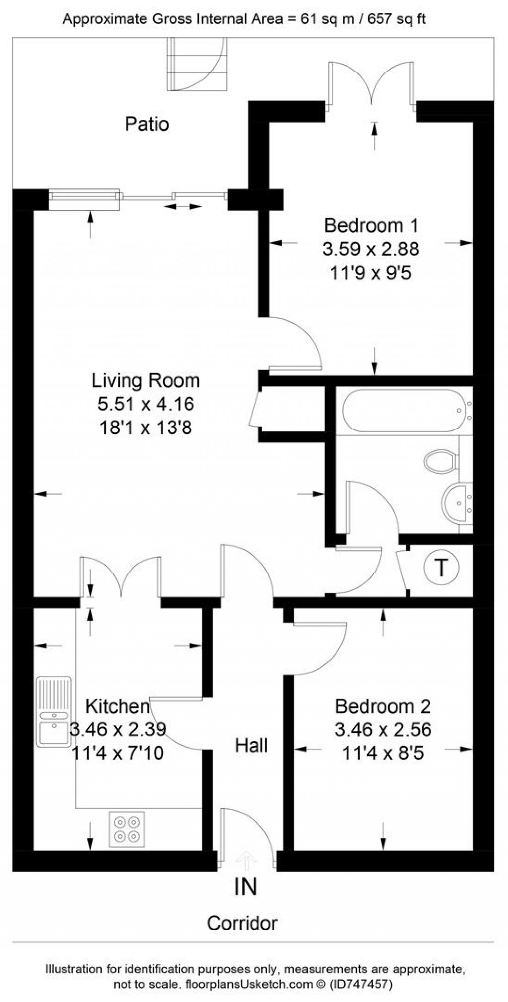 Floorplans For Salt Quay Moorings, Embankment Road, Kingsbridge