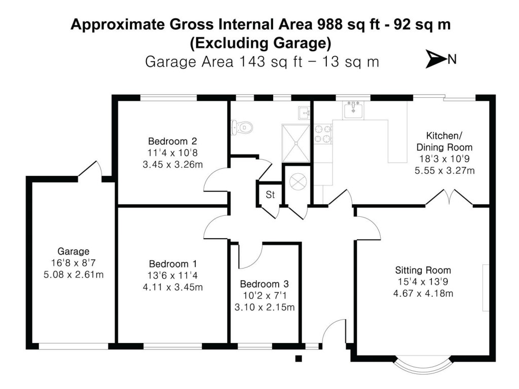Floorplans For Beeching Close, Halwill Junction, Beaworthy