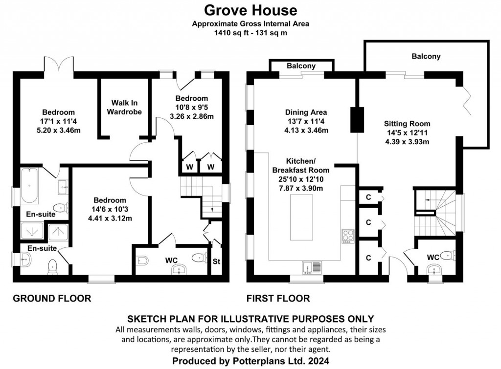 Floorplans For The Grove, Cowes