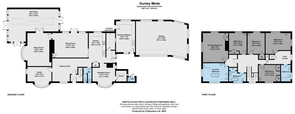 Floorplans For Yarmouth, Isle of Wight