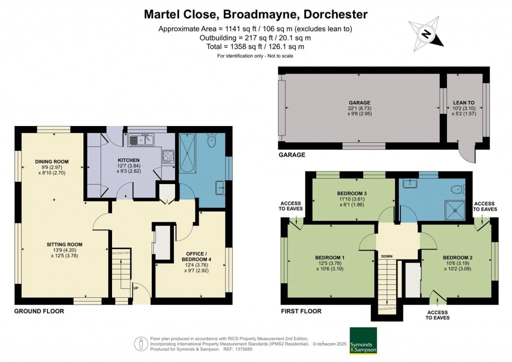 Floorplans For Martel Close, Broadmayne, Dorchester