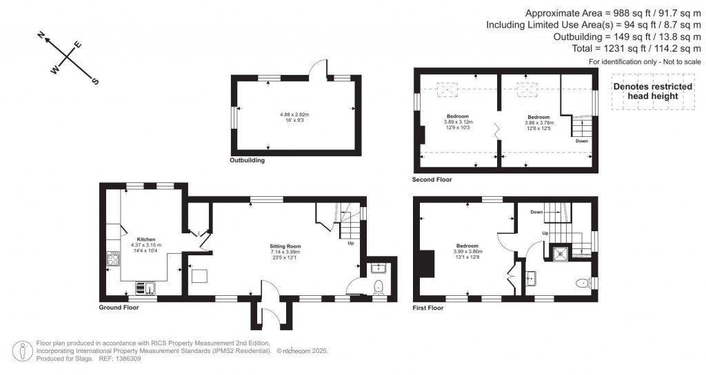 Floorplans For Folly Mill Lane, Bridport