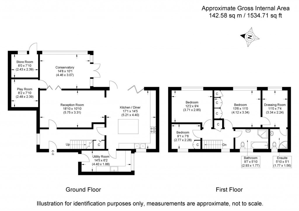 Floorplans For Nightingale Mews, Saffron Walden
