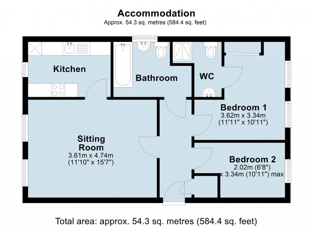 Floorplans For Thornton Hall Close, Northampton, NN2