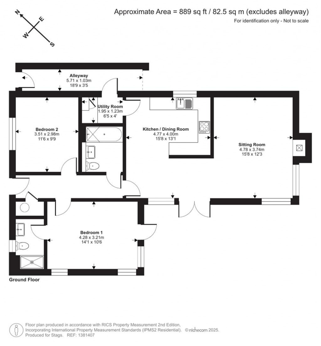 Floorplans For The Ridings, Stoke Gabriel, Totnes