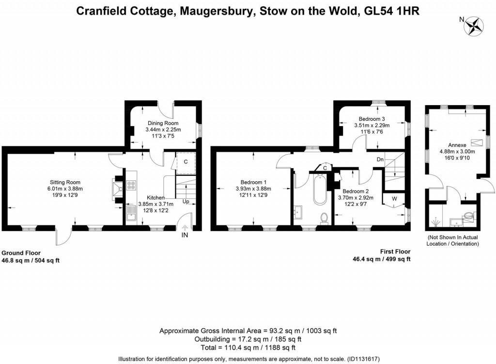 Floorplans For Maugersbury, Gloucestershire