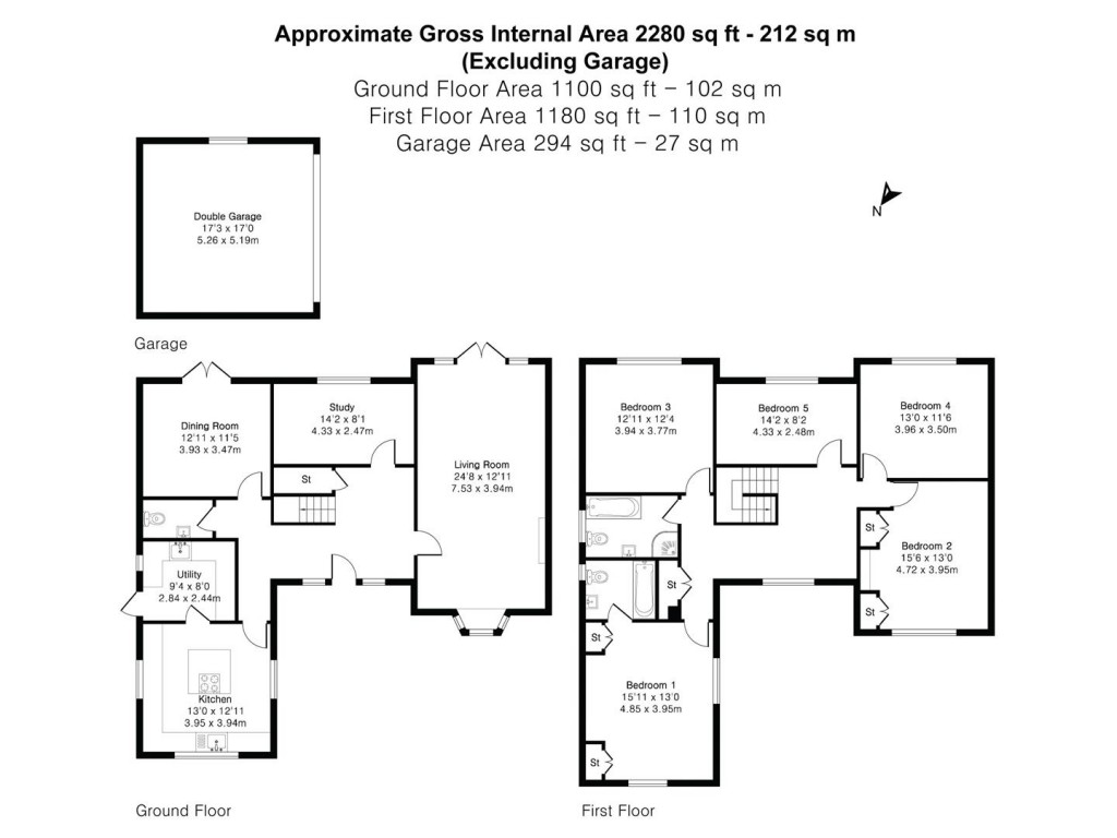 Floorplans For Tenterfields, Newport, Saffron Walden