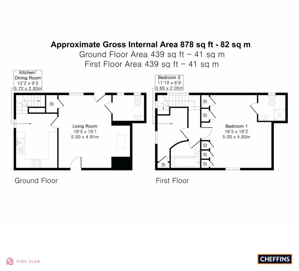 Floorplans For High Street, Whittlesford, Cambridge